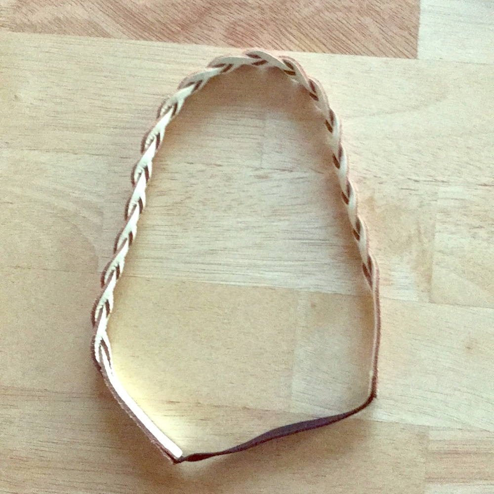 Reversible braided elastic headband